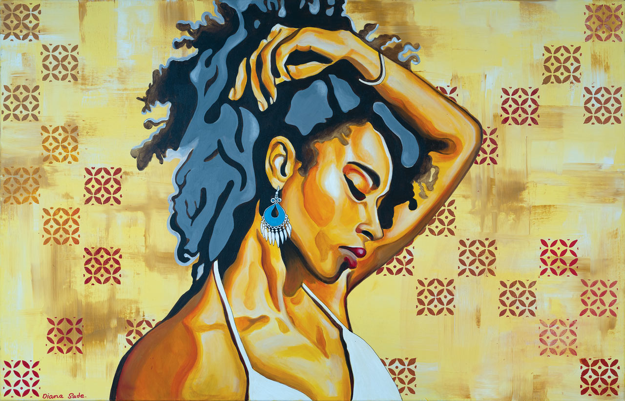 נערה עם עגיל אתני