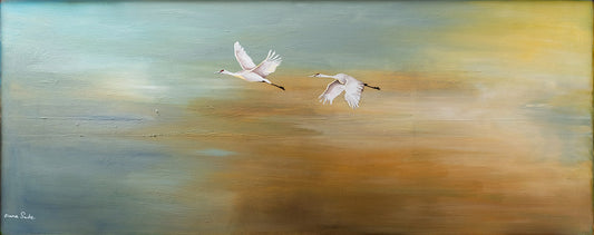 Landscape with a Pair of Cranes