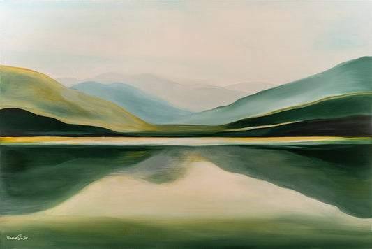 Pastoral mountain landscape