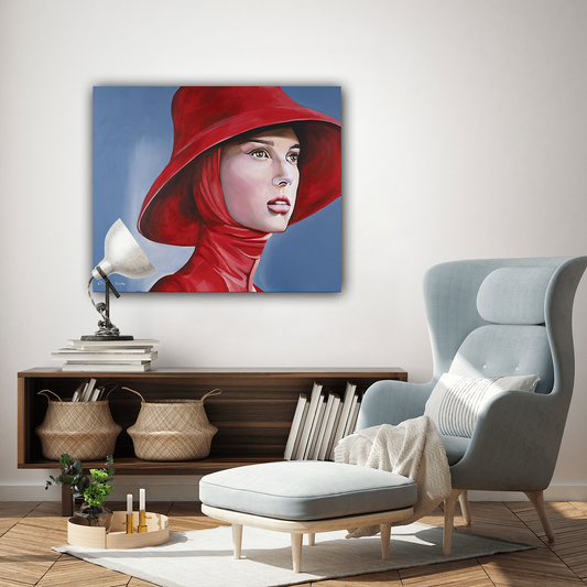Woman with a Red Hat