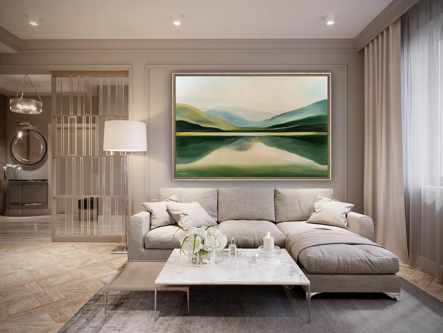 נוף הררי פסטורלי