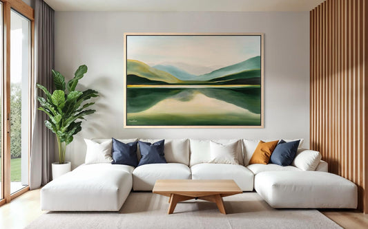 Pastoral mountain landscape