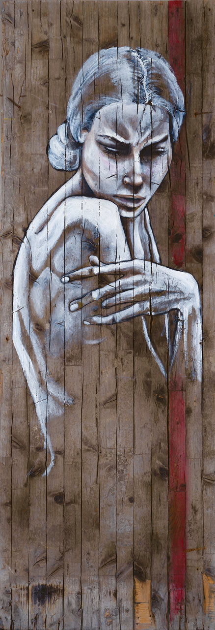 Girl with a Red Stripe