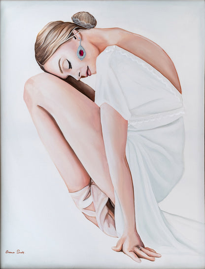 רקדנית בלבן