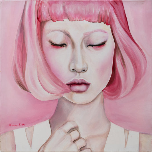 Breath – Japanese Woman with Pink Hair Profile