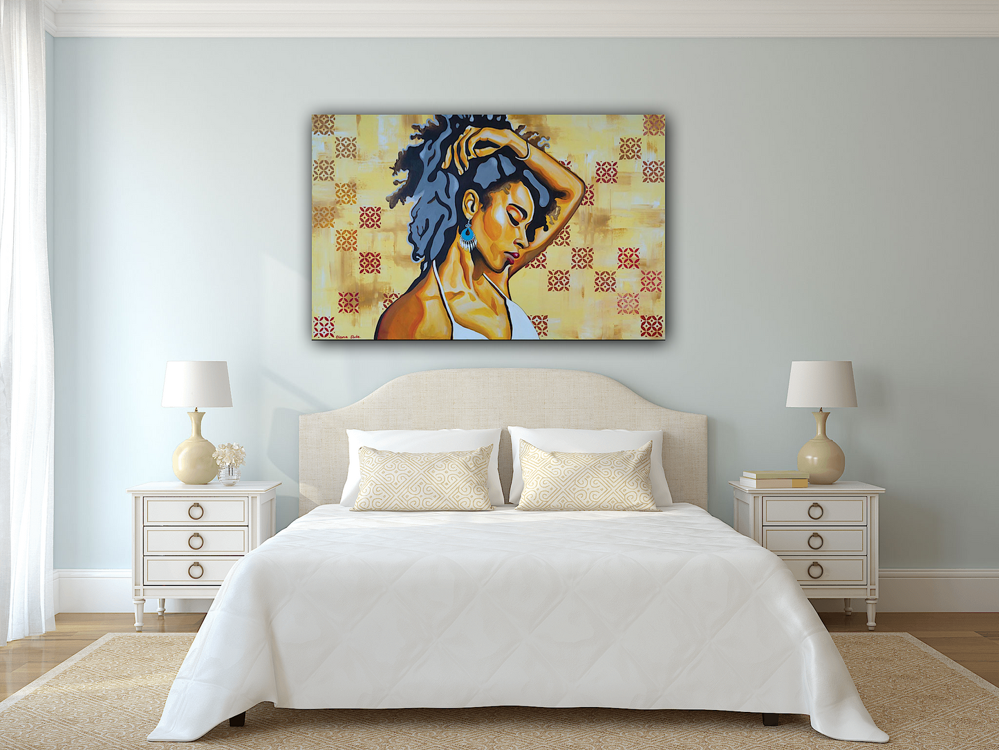 נערה עם עגיל אתני