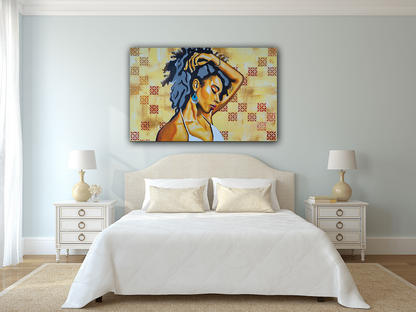 נערה עם עגיל אתני