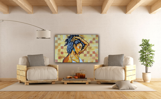 Girl with an ethnic earring