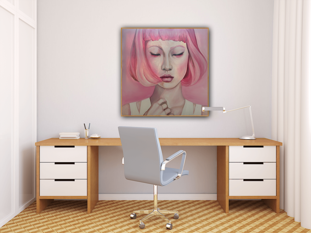 Breath – Japanese Woman with Pink Hair Profile