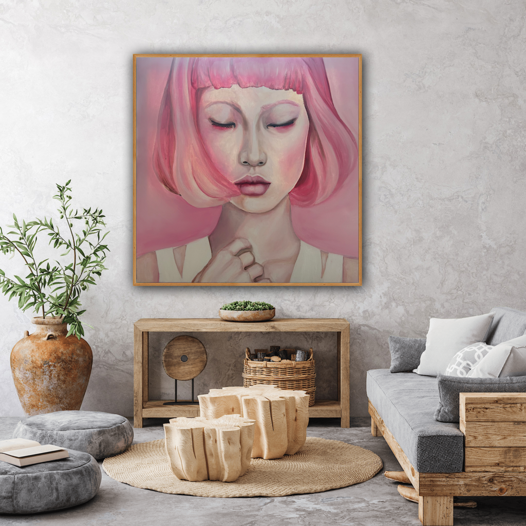 Breath – Japanese Woman with Pink Hair Profile