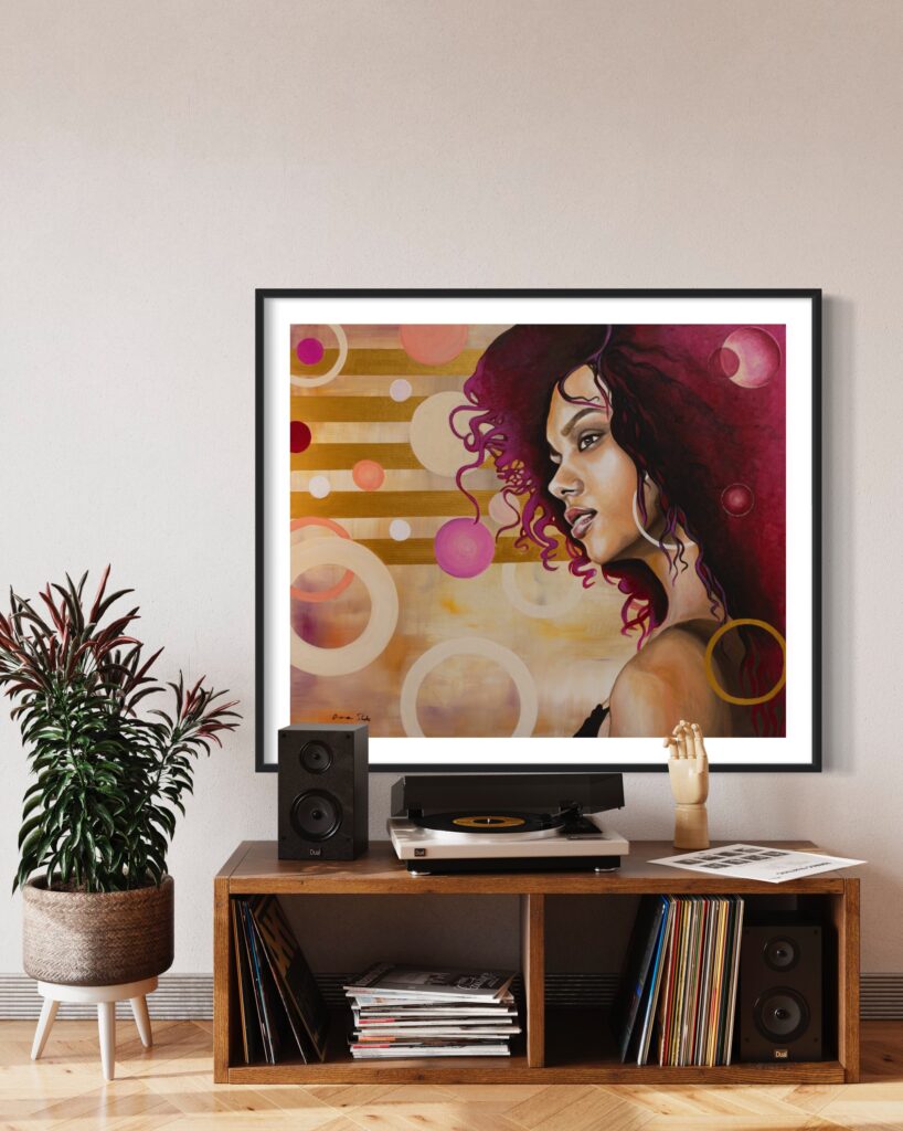 Girl with Burgundy Hair