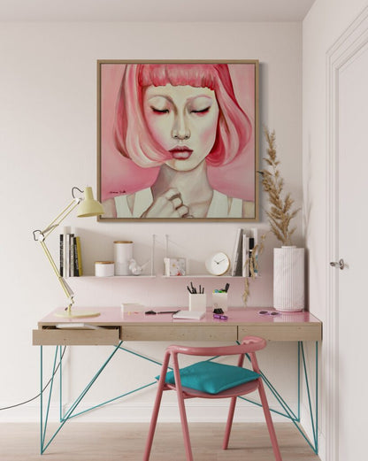 Breath – Japanese Woman with Pink Hair Profile