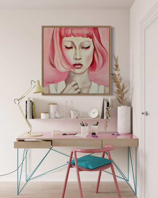 Breath – Japanese Woman with Pink Hair Profile