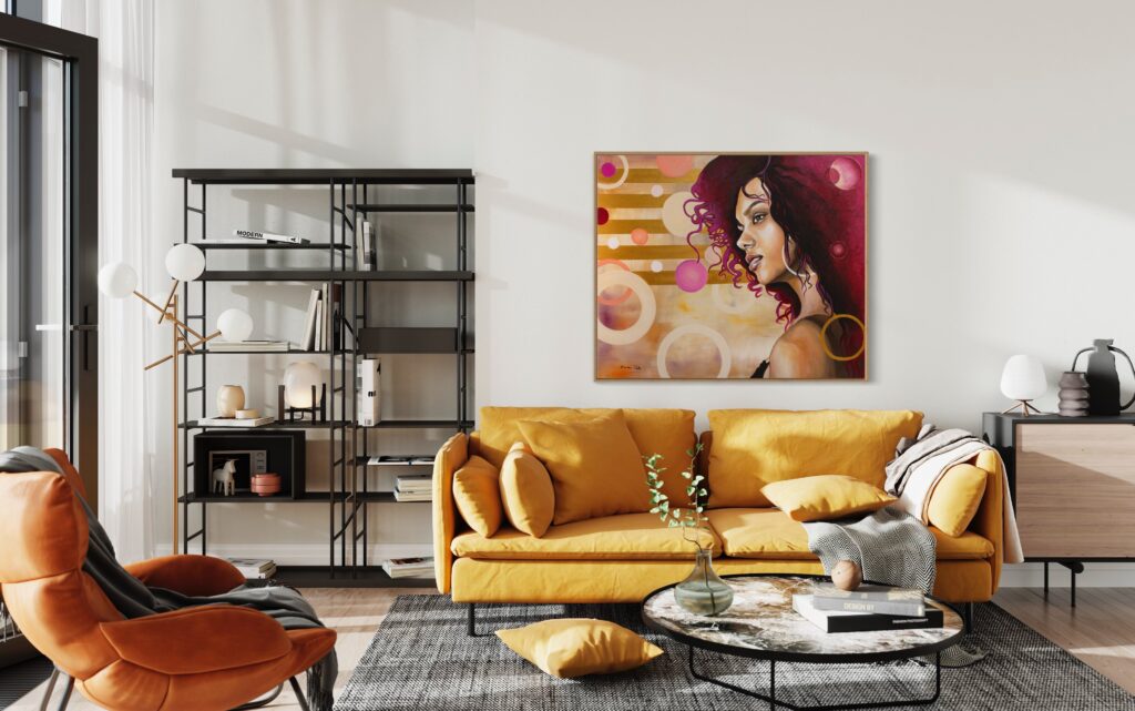 Girl with Burgundy Hair