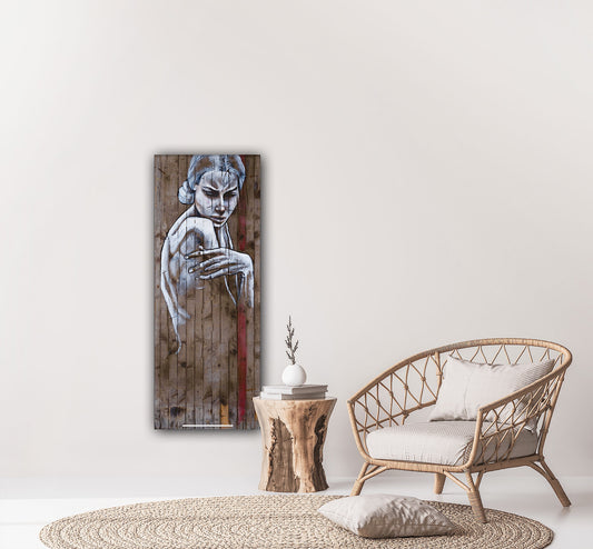 Girl with a Red Stripe