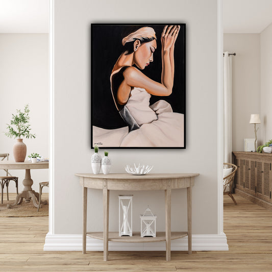 Dancer with an orange ribbon