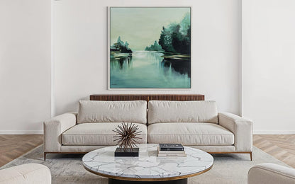 Green landscape in spots