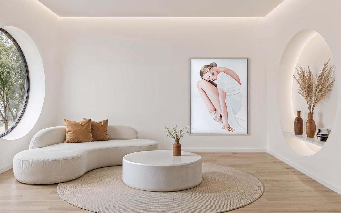 רקדנית בלבן